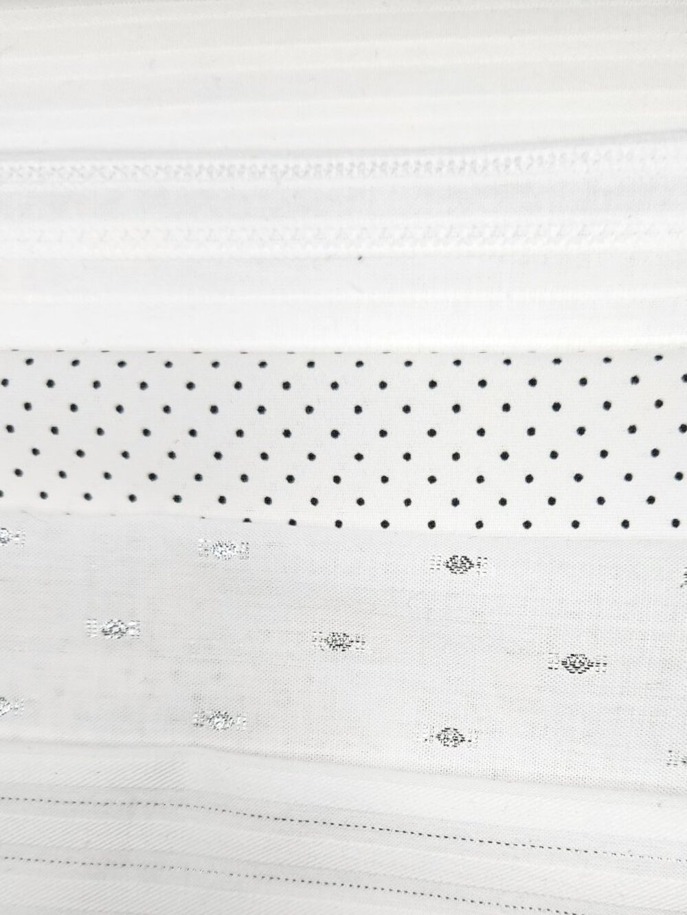 POCKET SQUARES custom creations in WHITE cottony fabric. Choose one or more!